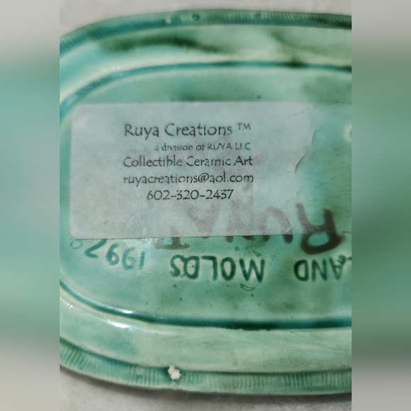 Scarab Egyptian Beetle keepsake Pottery box - Picture 7 of 10